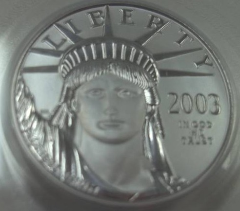 Platinum $25 2003 Eagle PCGS MS 69 14 oz. Platinum .9999