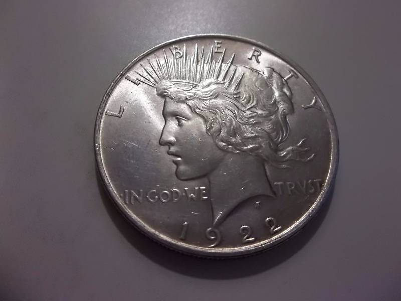 1922  Silver Peace Dollar  High Grade