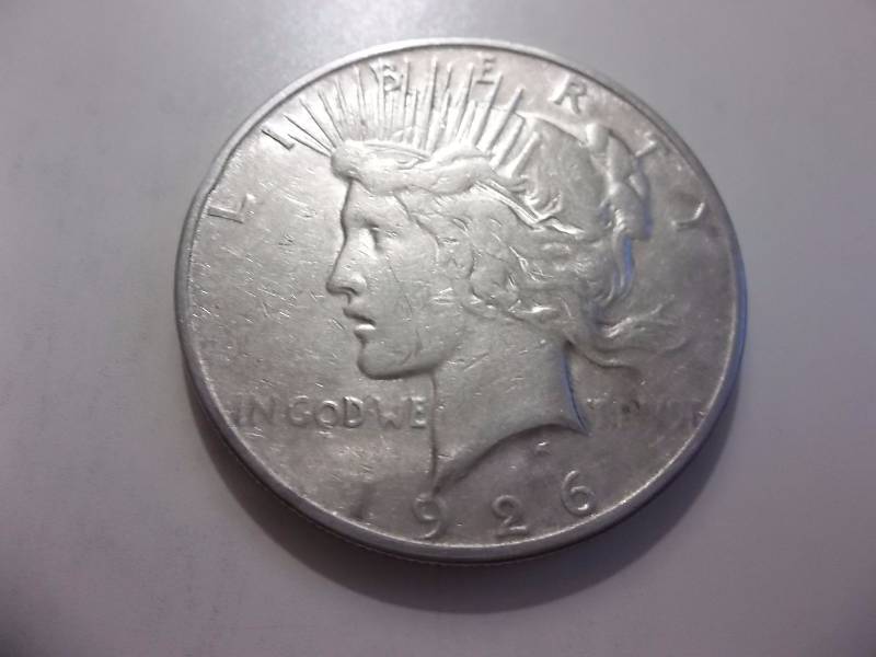 1926 S Silver Peace Dollar
