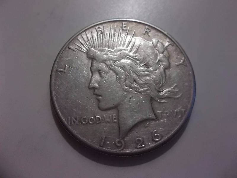 1926 S Silver Peace Dollar