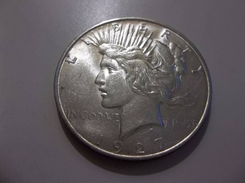 1927 D Silver Peace Dollar High Grade