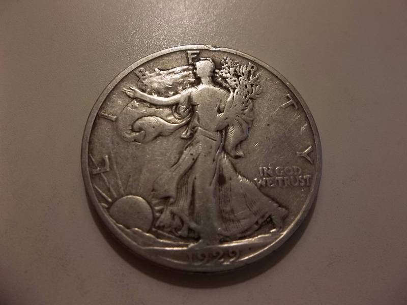 1929 S Walker Half Dollar