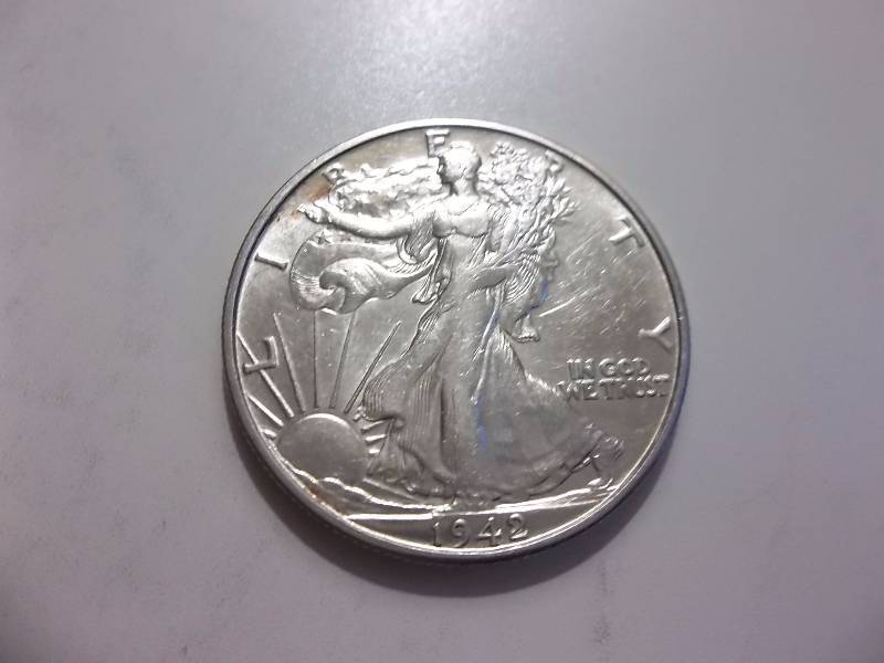 1942 D Walker Half Dollar Very High Grade
