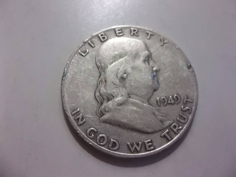 1949 S Franklin Half Dollar Better Grade