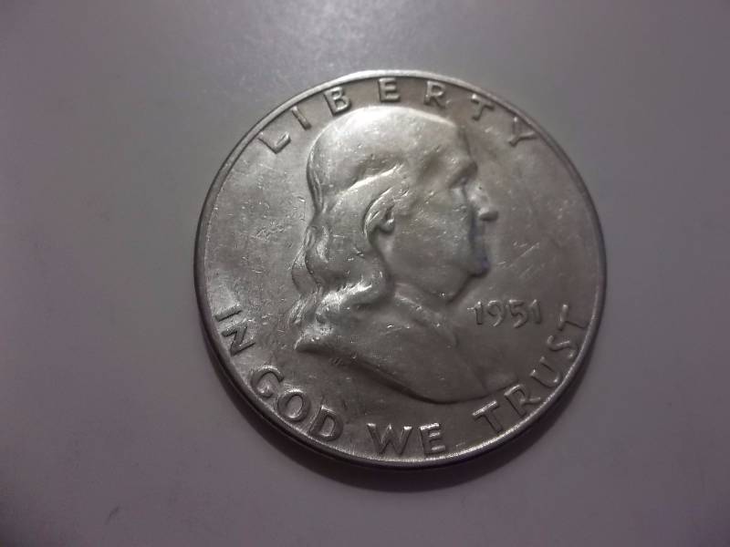 1951 S Franklin Half Dollar Very High Grade BU
