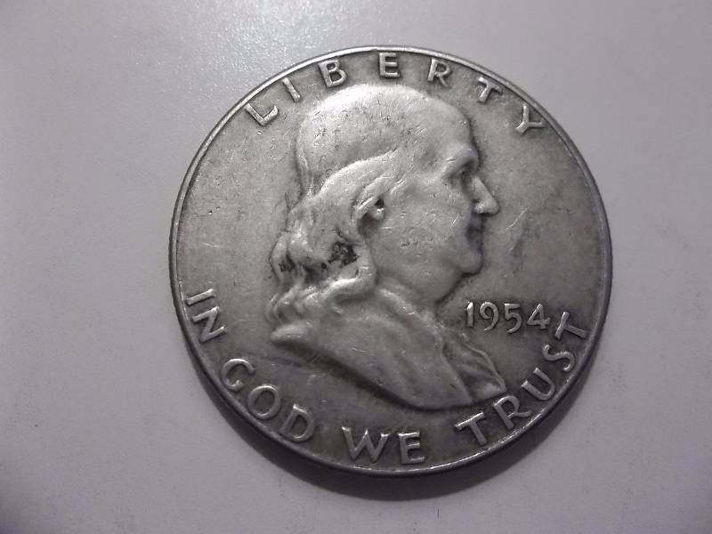 1954 S Franklin Half Dollar Better Grade