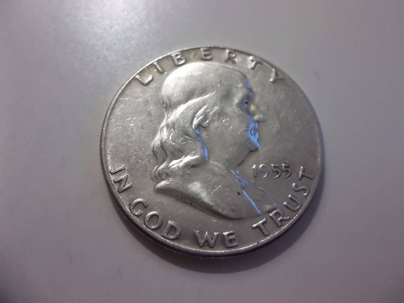 1955 Franklin Half Dollar Very High Grade BU