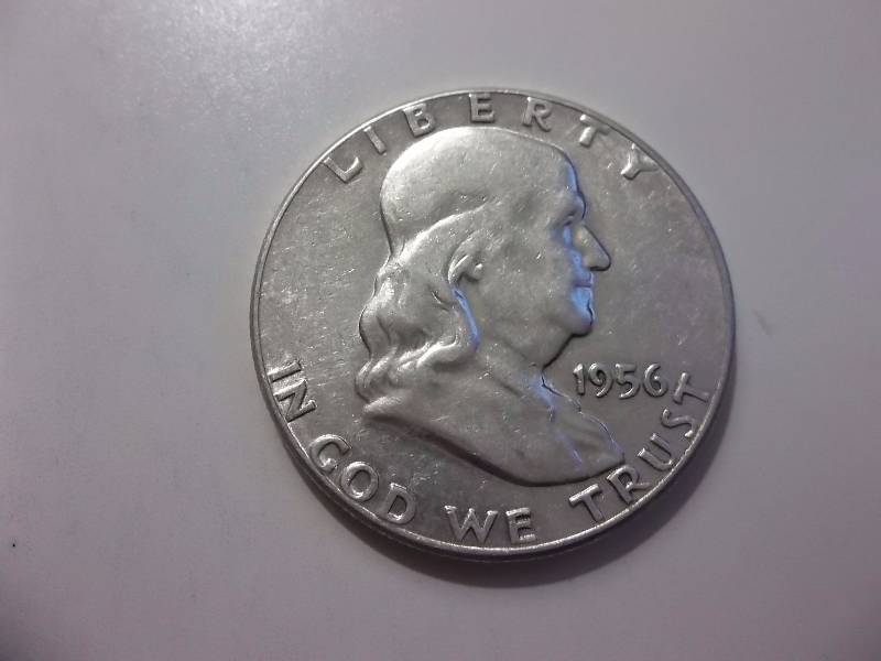 1956 Franklin Half Dollar Very High Grade BU