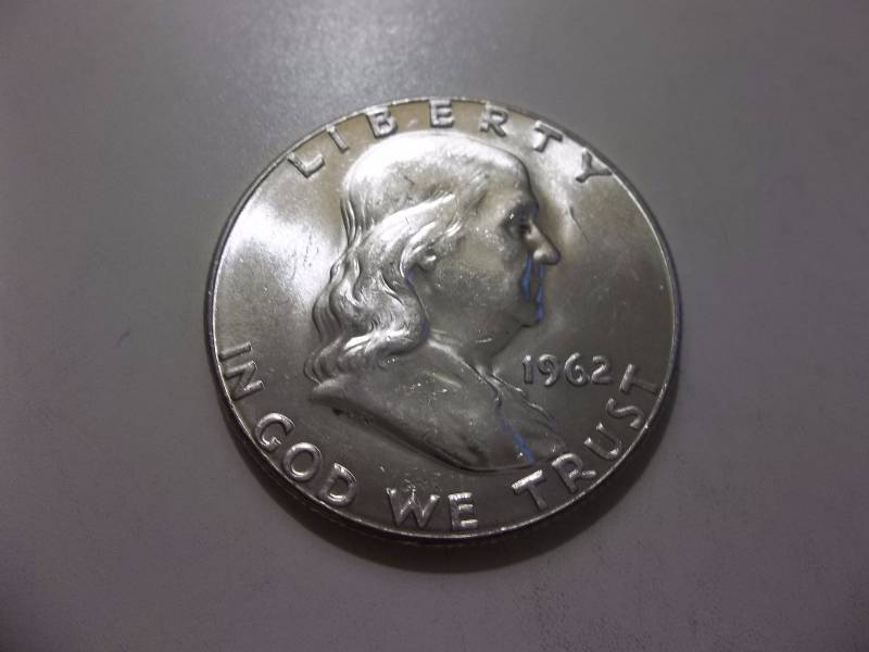 1962 Franklin Half Dollar Very High Grade Unc