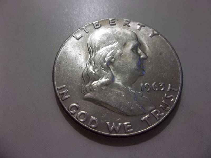 1963  Franklin Half Dollar Very High Grade Unc