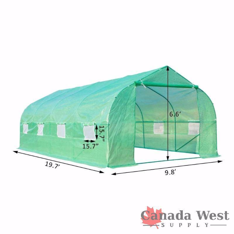 NEW 20 X 10 FT GREEN HOUSE METAL FRAME GH1020 | NEW DIESEL ...