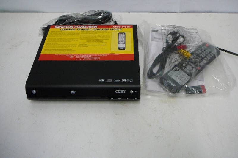 lot 45 image: Coby DVD Player unused