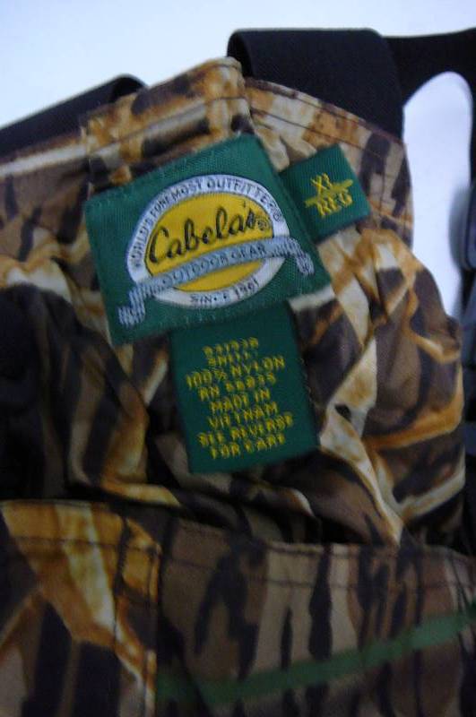 lot 72 image: Rain Gear Mountain Prairie M Pants Sterns Large Pants Cabelas Bibs XL Cloth Bibs M 3840