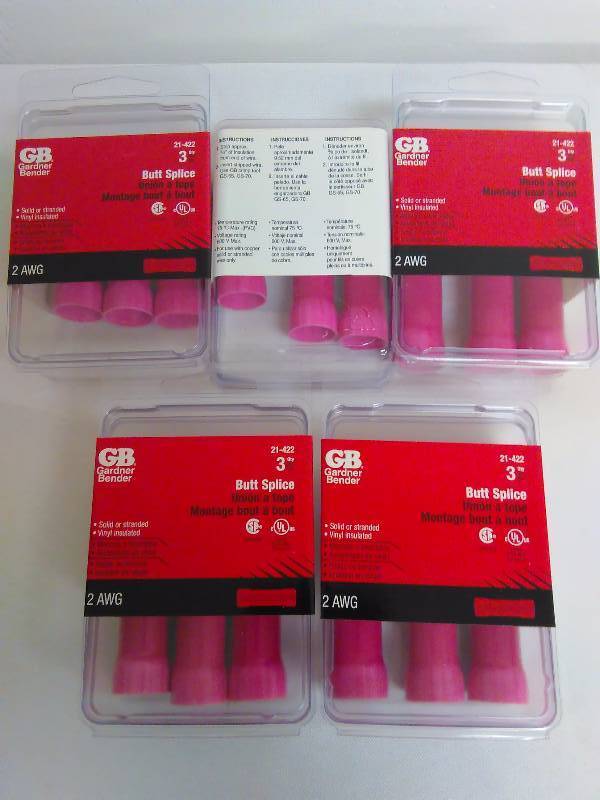 lot 29 image: Butt Slices (5) each pkg. contains 3, 2 AWG