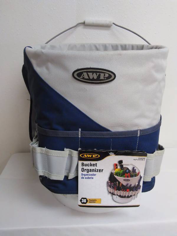 lot 45 image: 5 gal. Tool organizer with carry bucket.