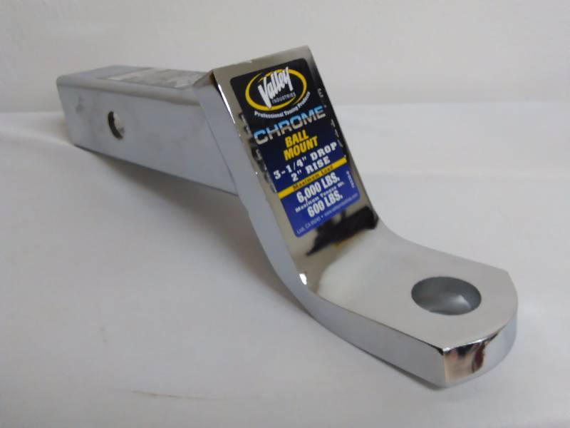 lot 50 image: Valley 2 Chrome Trailer Ball Mount, 6000 lbs.
