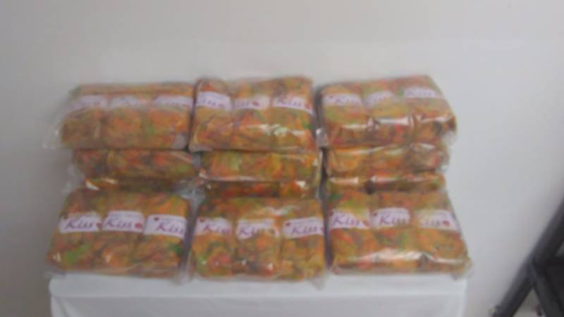 lot 89 image: Red Heart Kiss Yarn 83yds per skein (36 skein lot)