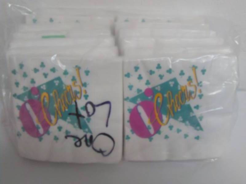 lot 99 image: Beverage Napkins (12 pkgs.) Each pkg. contains 16  3 ply napkins