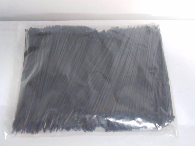 lot 127 image: 8-Inch Zip  Cable Ties (1000 ct.) Black