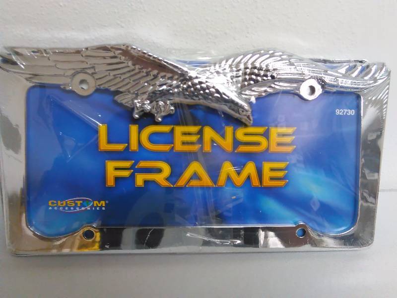 lot 178 image: Eagle License Plate Holder (2) All Metal