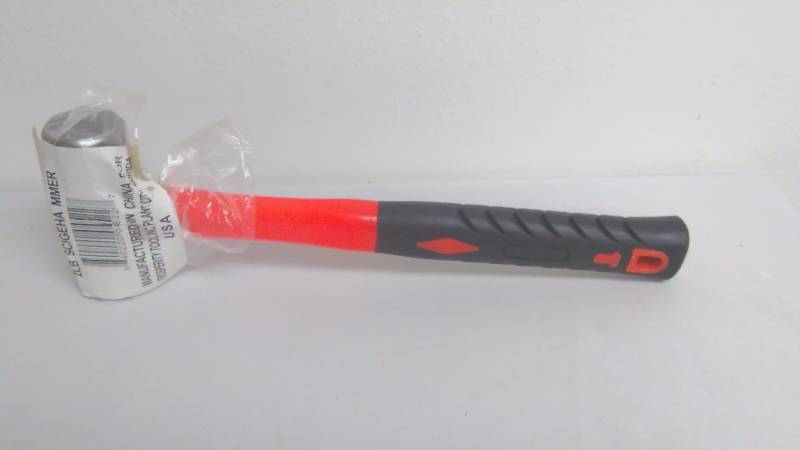 lot 190 image: 2 Lbs. Hammer, small sledge, Fiberglass Handle