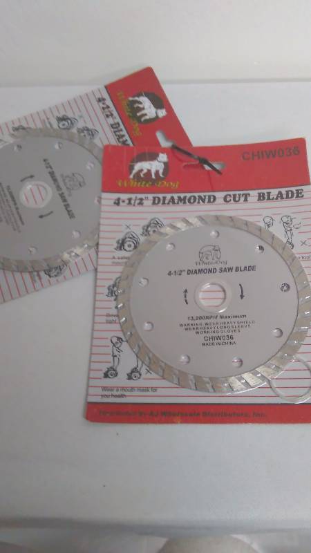 lot 205 image: Diamond Cut 4.5 Rotary Blades (2)