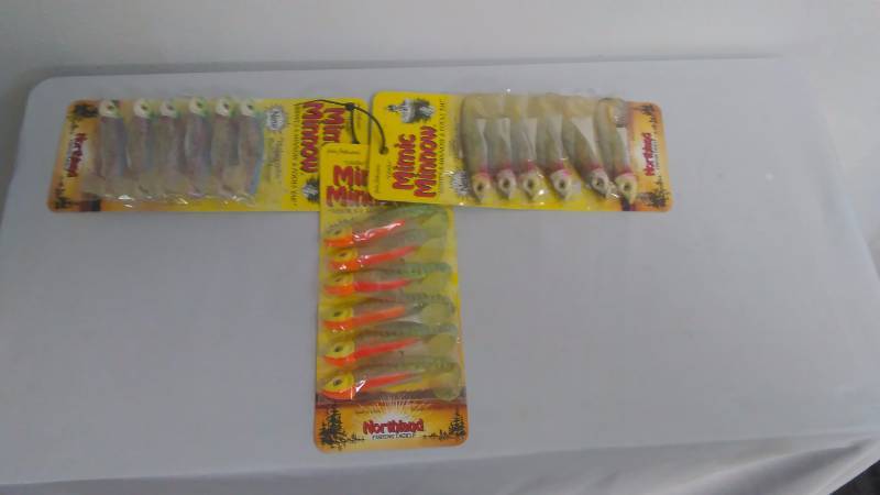 lot 210 image: Mimic Minnows (3) 6 ct. packages