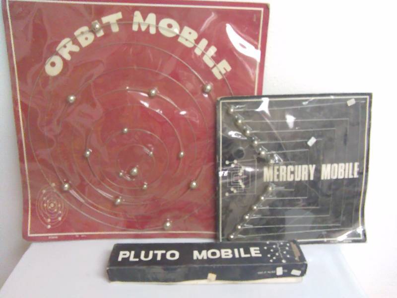 lot 230 image: Planet Mobiles (3) Mercury, Pluto, and Orbit Mobile