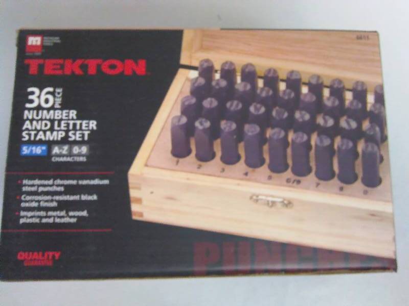 lot 248 image: Techton 36 pc Stamp Kit