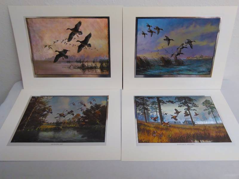 lot 280 image: David Maass Foiled Wilderness Wings Prints (4)