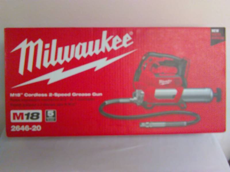 lot 301 image: Milwaukee M18 Cordless 2-Speed Grease Gun Model Number 2646-20