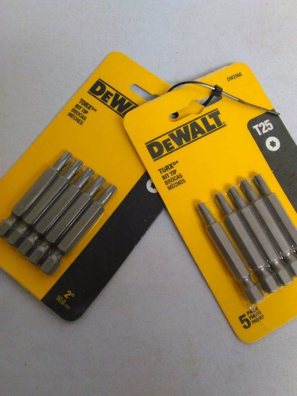lot 309 image: DeWalt 10 pc., T25 Torques Bit, Model No. DW 2666