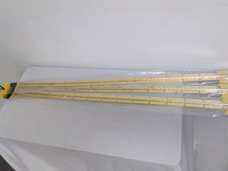 lot 342 image: Stanley Continuous  Piano Hinges (3), 1 116th x 30 in. with screws