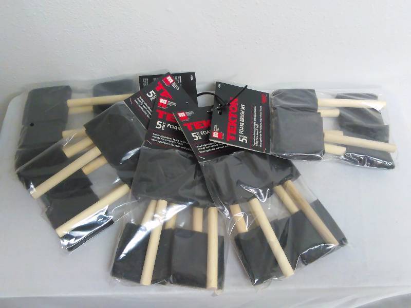 lot 362 image: 5 Pc Foam Brush Set (5 sets)