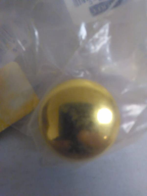 lot 369 image: cabinet Knobs Gold Tone, 1  Diameter (50)