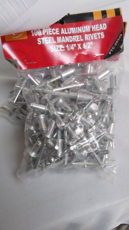 lot 426 image:  x  - Inch Mandrel Rivets (2 pkgs. of 100)