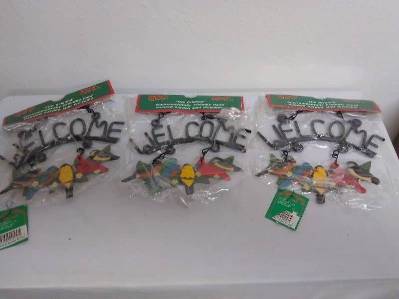 lot 481 image: Welcome Sign (3) Metal