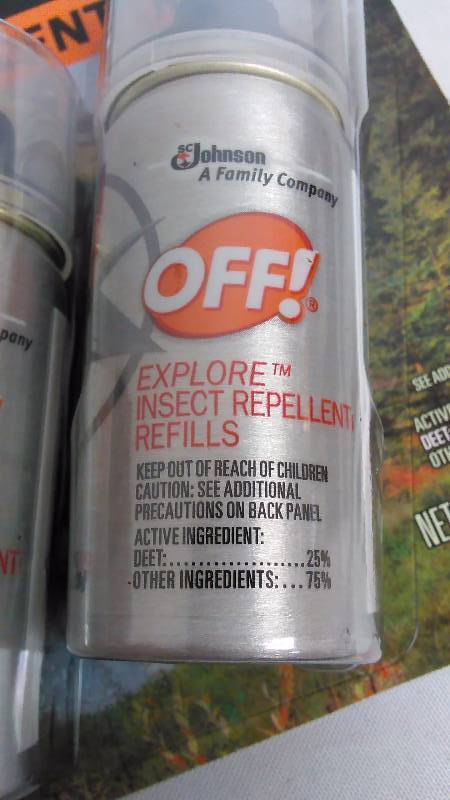 lot 493 image: Twin Pack - Off Explorer Insect Repellant Refills (6)