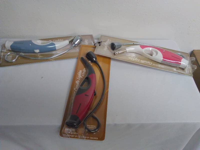 lot 536 image: Candle Lighter and Snuffer Set (3) Refillable Butane