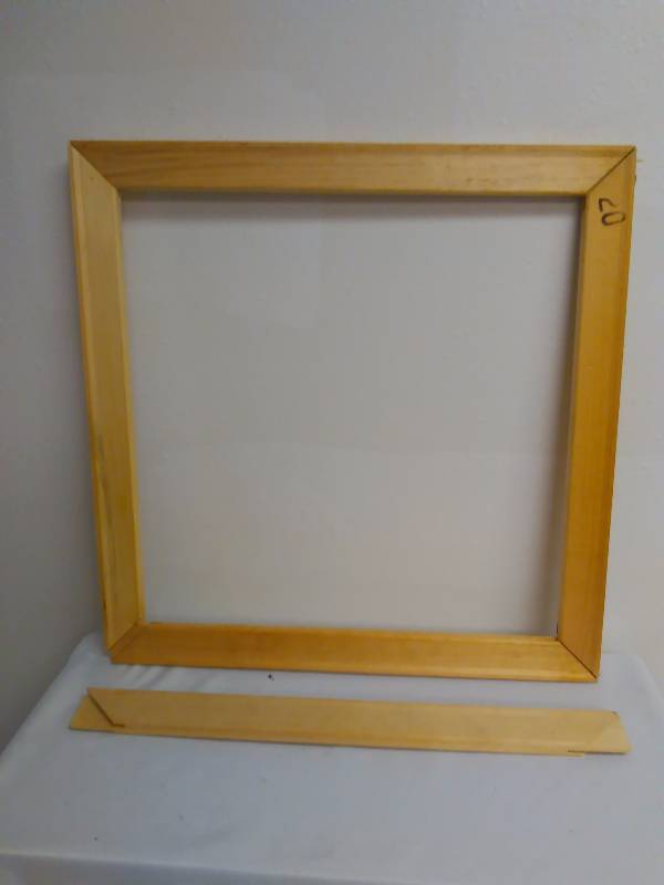 lot 550 image: Large Lot of DIY Picture Frames, Wood, 16.5 See pictures for details