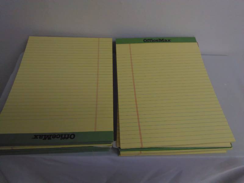 lot 228 image: Office Max Perforated Writing Pads (19)
