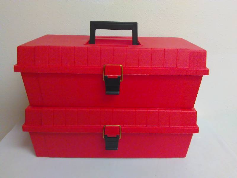 lot 241 image: Plastic Tool Box (2) each measures 15 x 8 x 5