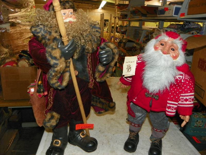 lot 35 image: two Norway figure dollssantas