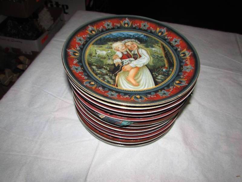 lot 73 image: Plates, Christmas Troll designs