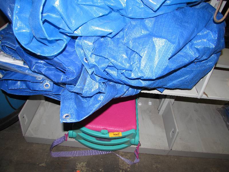 Tarps and portable seat