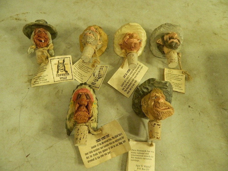 lot 42 image: Spit and Whittle Cork Toppers