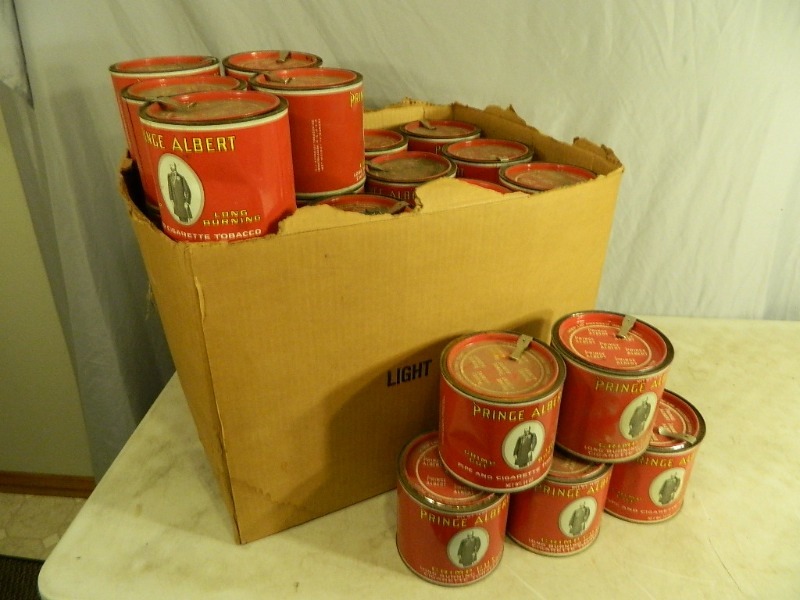 lot 72 image: Vintage Prince Albert Tobacco Tins