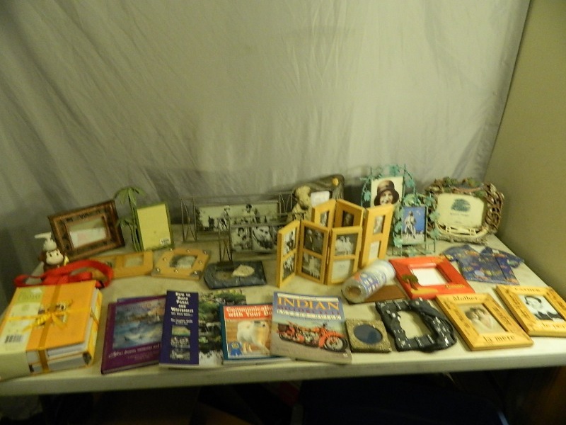 lot 150 image: Unique Picture Frames, Books, and More