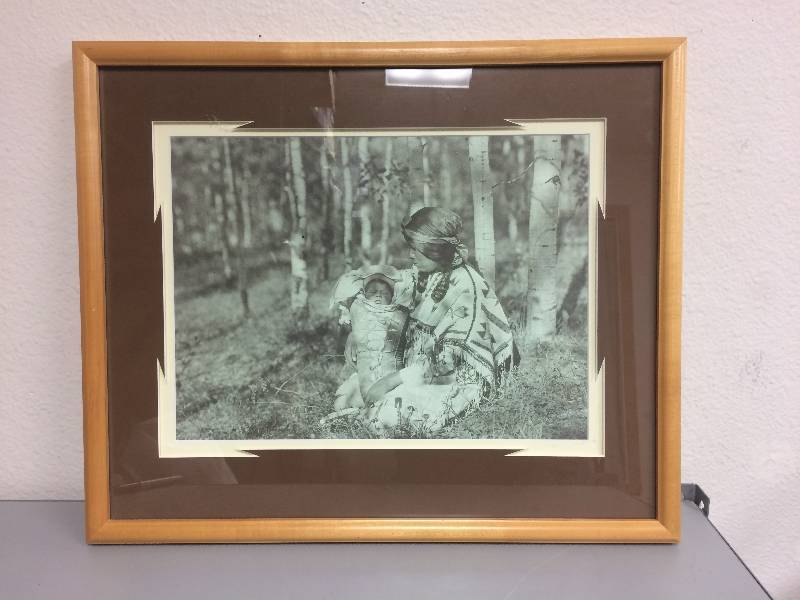lot 21 image: Native American Framed Print