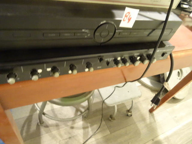 lot 84 image: Direct TV DVR unit.  TOA stereo mixer. M-243